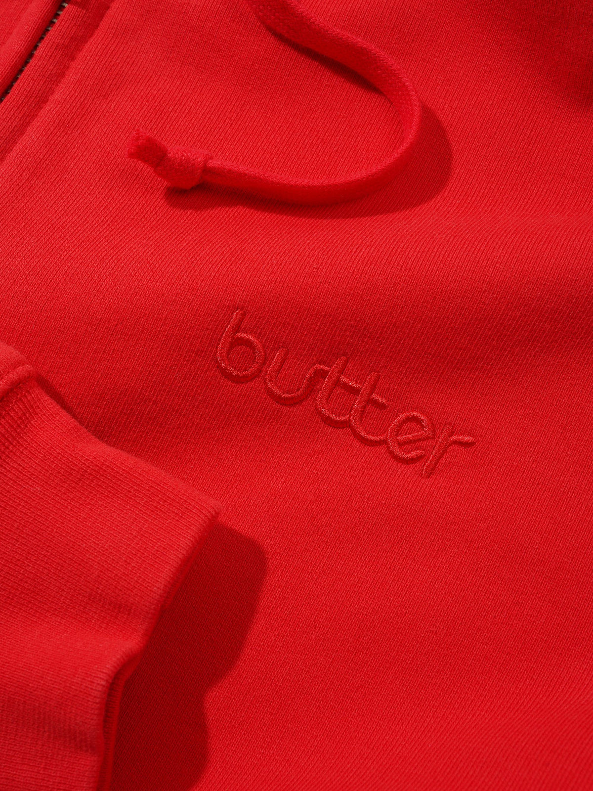 Alpine Zip-Thru Hood, Washed Red