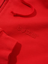 Alpine Zip-Thru Hood, Washed Red