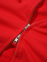 Alpine Zip-Thru Hood, Washed Red