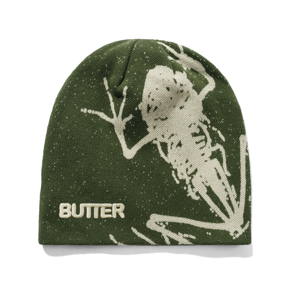 Butter Goods Amphibian Skully Beanie, Army