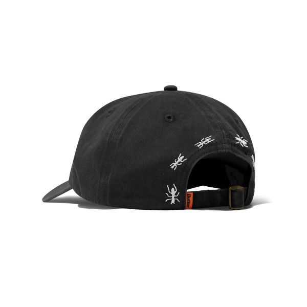 Butter Goods Ants 6 Panel Cap, Washed Black