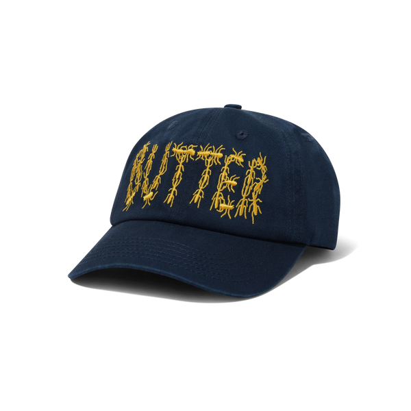 Butter Goods Ants 6 Panel Cap, Washed Navy