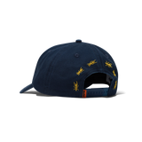 Ants 6 Panel Cap, Washed Navy