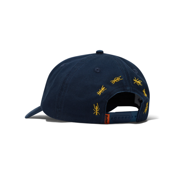 Butter Goods Ants 6 Panel Cap, Washed Navy