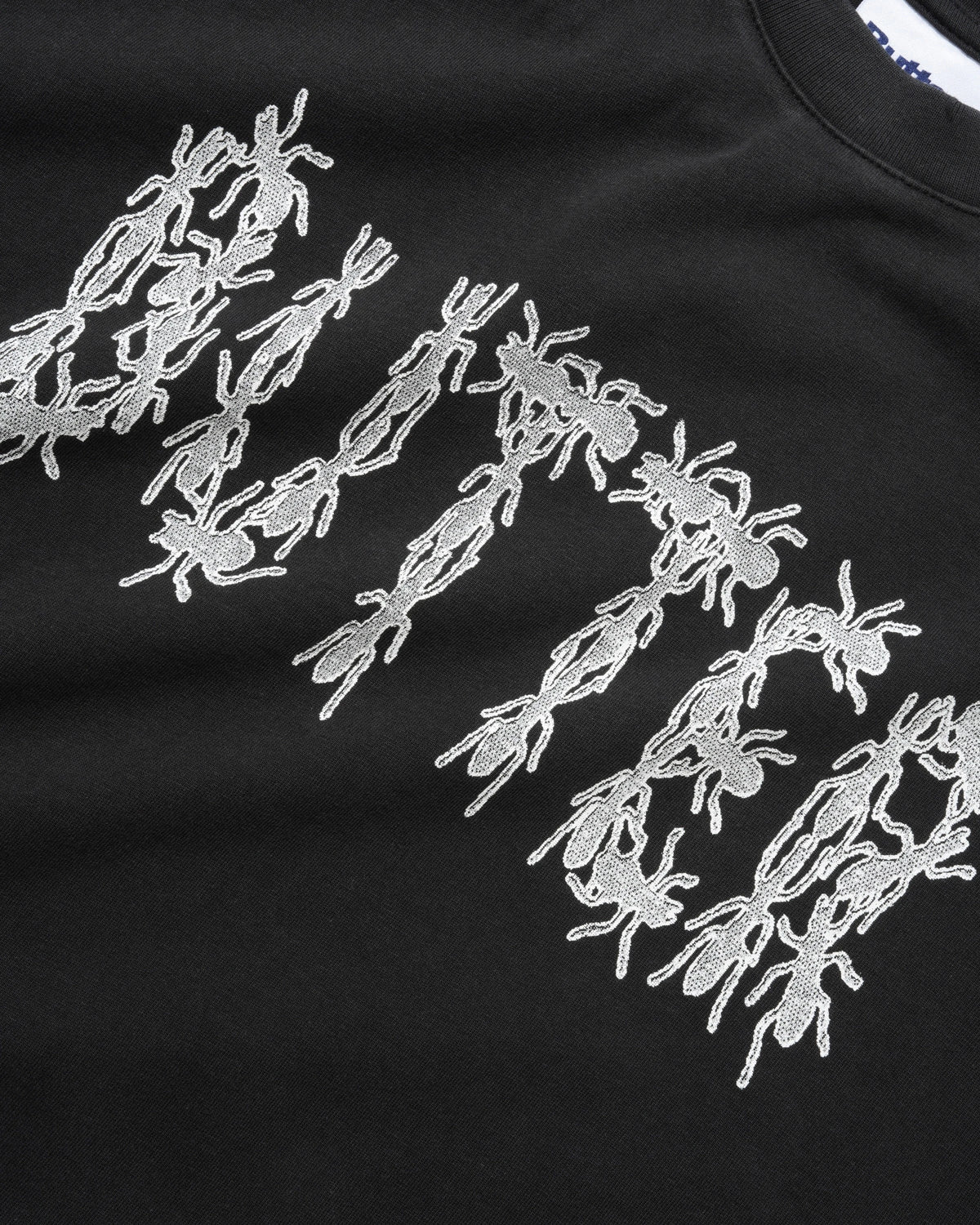 Ants Tee, Washed Black
