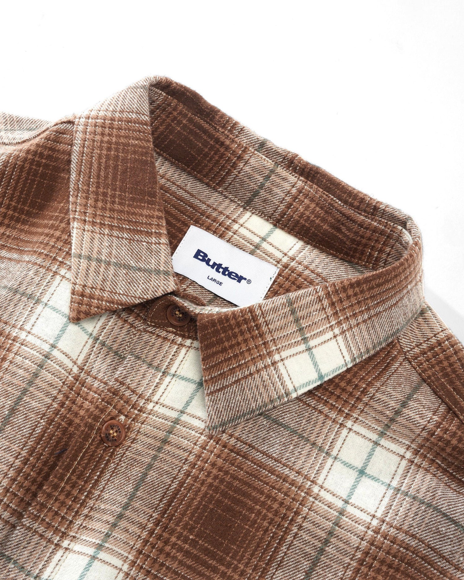 Appliance Plaid Shirt, White / Bark