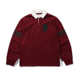 Applique Rugby Polo, Burgundy