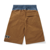 Arched Boardshorts, Brown / Navy