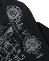 Arkestra L/S Waffle Top, Washed Black