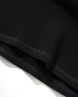 Arkestra L/S Waffle Top, Washed Black