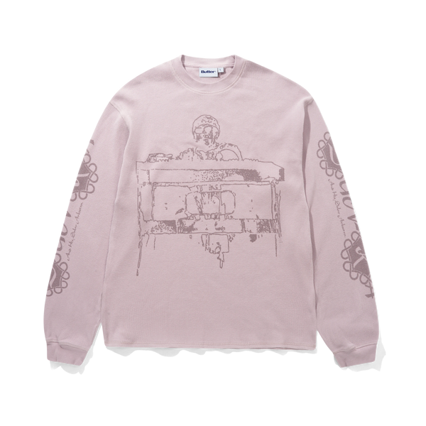 Butter Goods Arkestra L/S Waffle Top, Washed Lilac