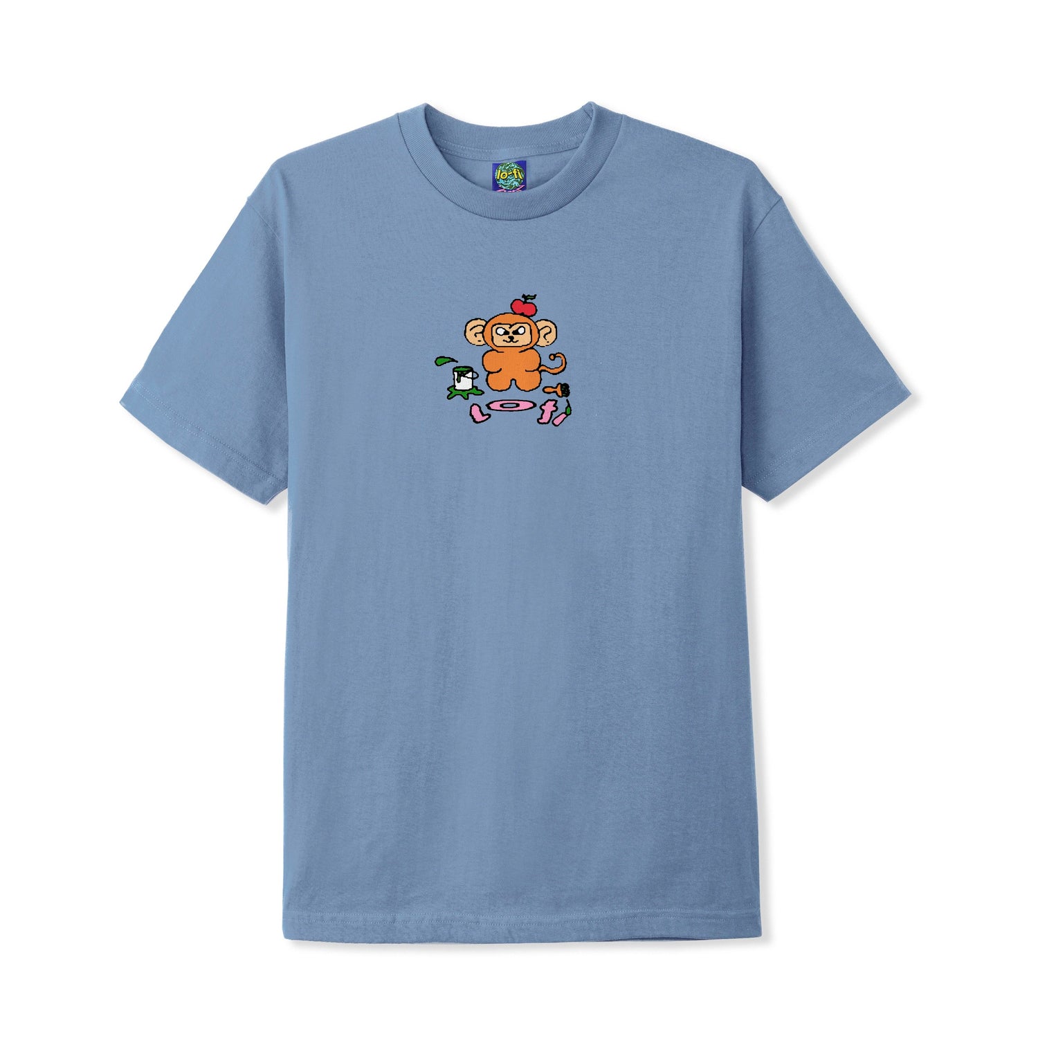 Art Monkey Tee, Slate Blue