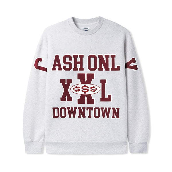 Cash Only Authority Crewneck, Ash