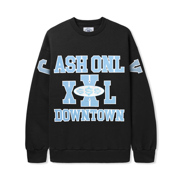 Cash Only Authority Crewneck, Black
