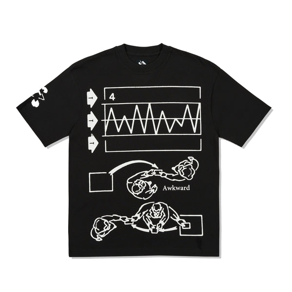 The Trilogy Tapes TTT Awkward Graph Tee, Black