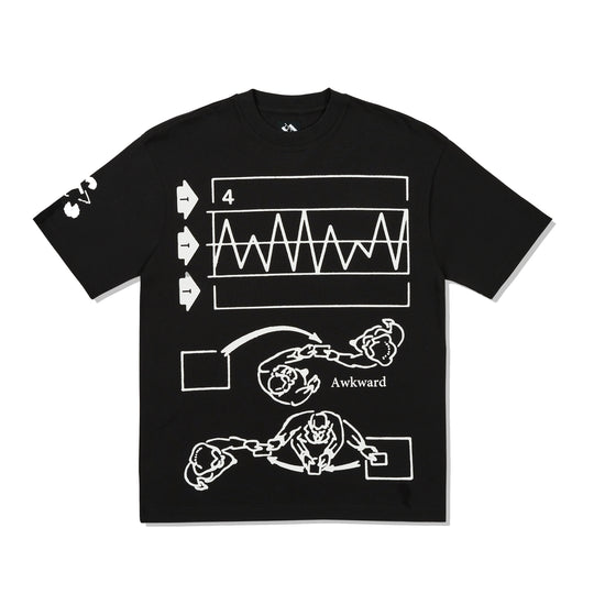 TTT Awkward Graph Tee, Black