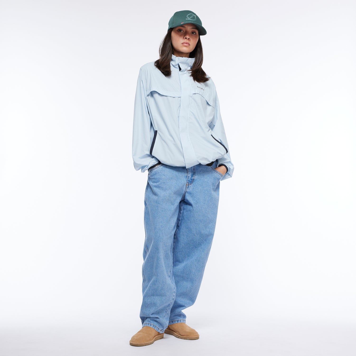 Classic Baggy Denim Pants, Blue Washed  