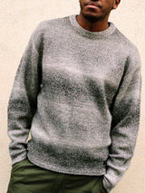Stripe Knit Sweater, Blue