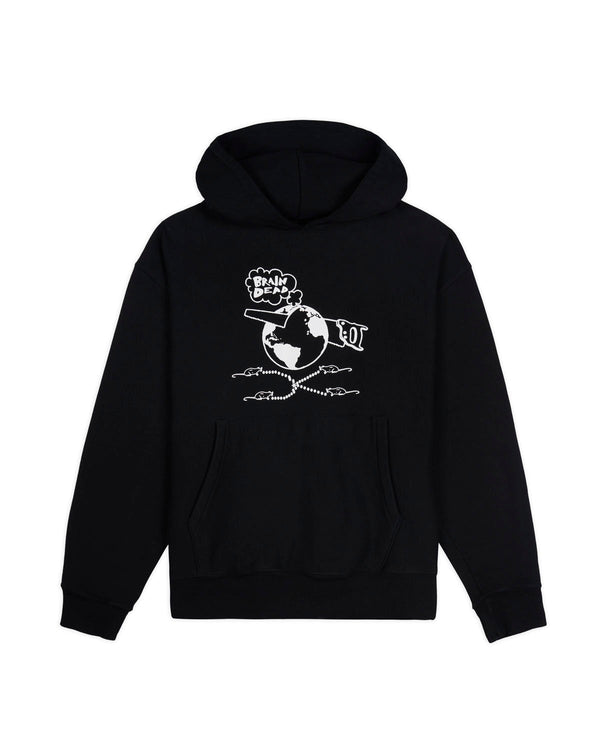 Brain Dead Radical Tension Pullover Hood, Black