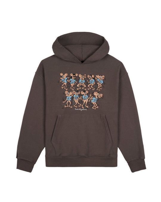 Rat Dance Soundsystem Pullover Hood, Clay