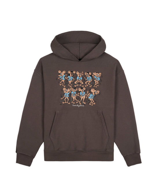Rat Dance Soundsystem Pullover Hood, Clay