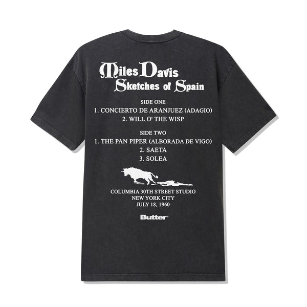 Butter Goods Sketches Of Spain Tee, Washed Black