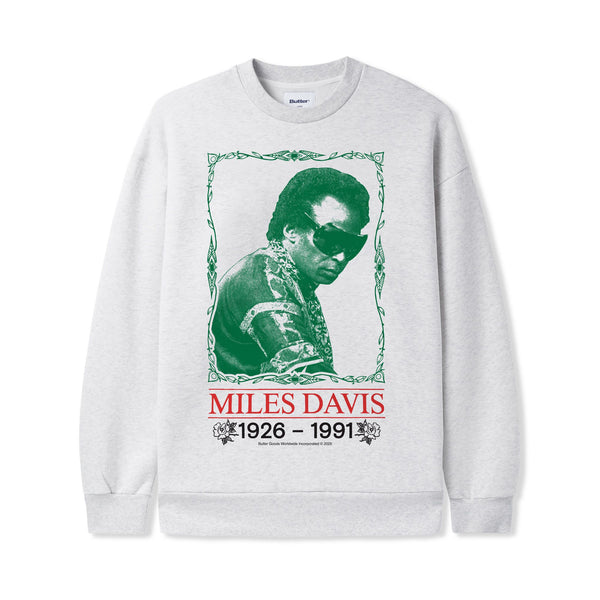Butter Goods Thanks Crewneck, Ash