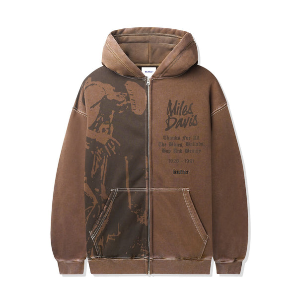 Butter Goods Thanks Zip-Thru Hood, Brown