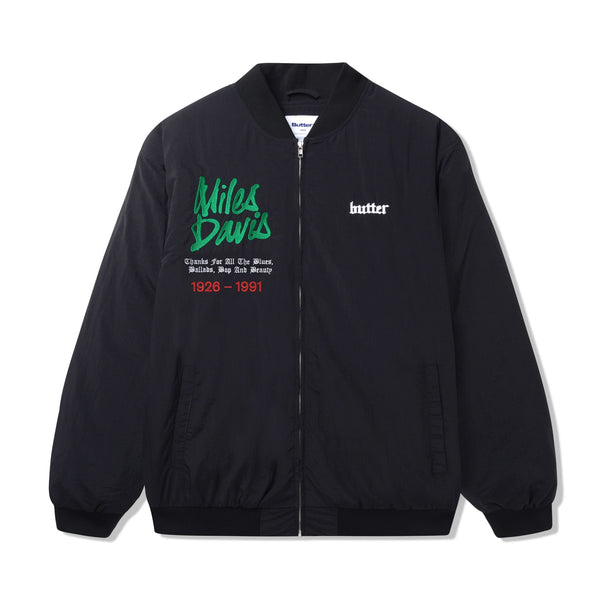 Butter Goods Miles Bomber Jacket, Black