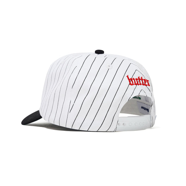 Butter Goods Thanks 6 Panel Cap, White / Black
