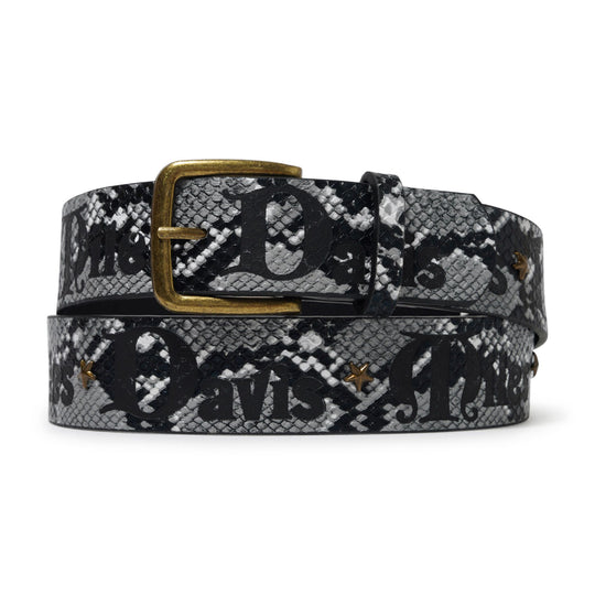 Miles Studded Belt, Snakeskin