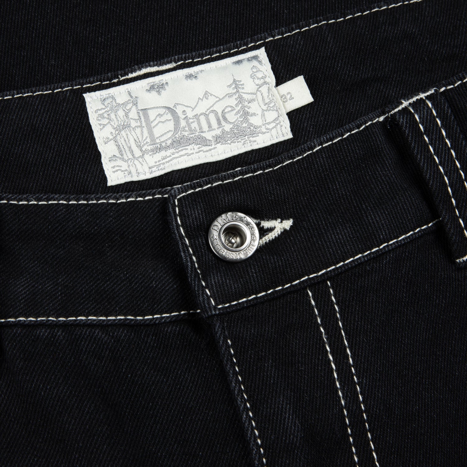 Classic Baggy Denim Jeans, All Black