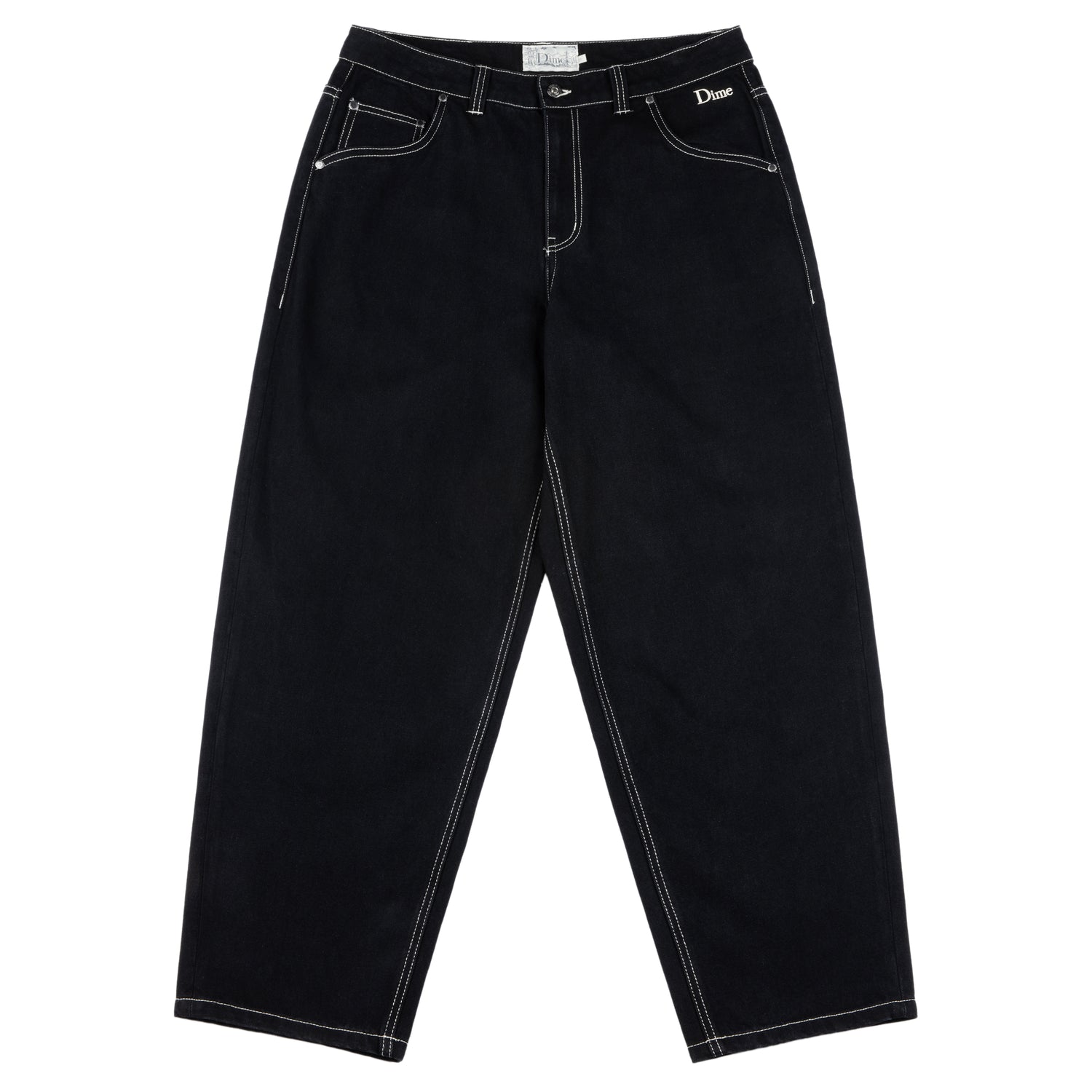 Classic Baggy Denim Jeans, All Black