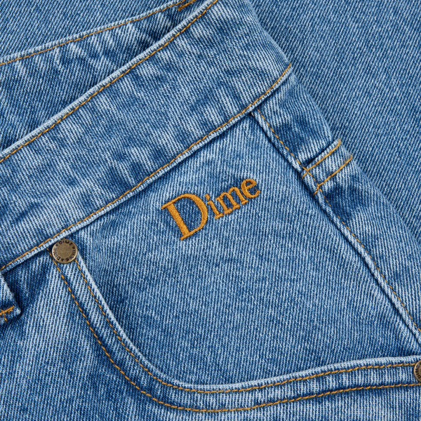 Dime Classic Baggy Denim Jeans, Indigo Washed