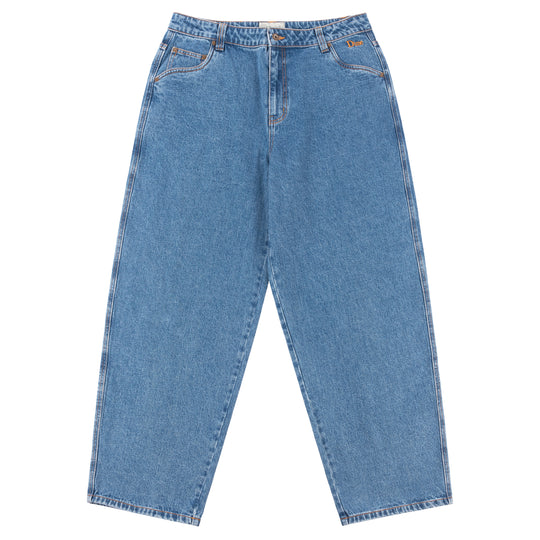 Classic Baggy Denim Jeans, Indigo Washed