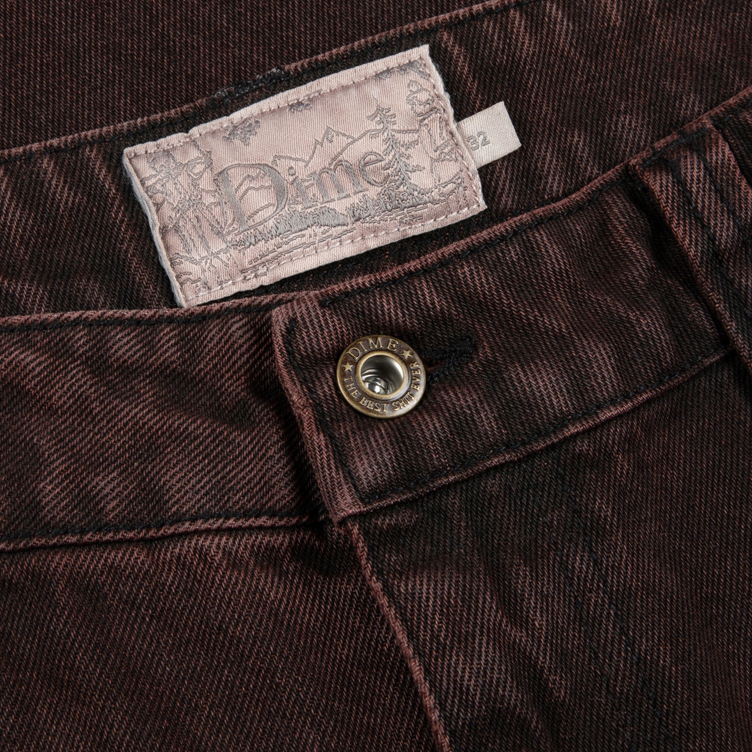 Classic Baggy Denim Jeans, Sandblasted Copper