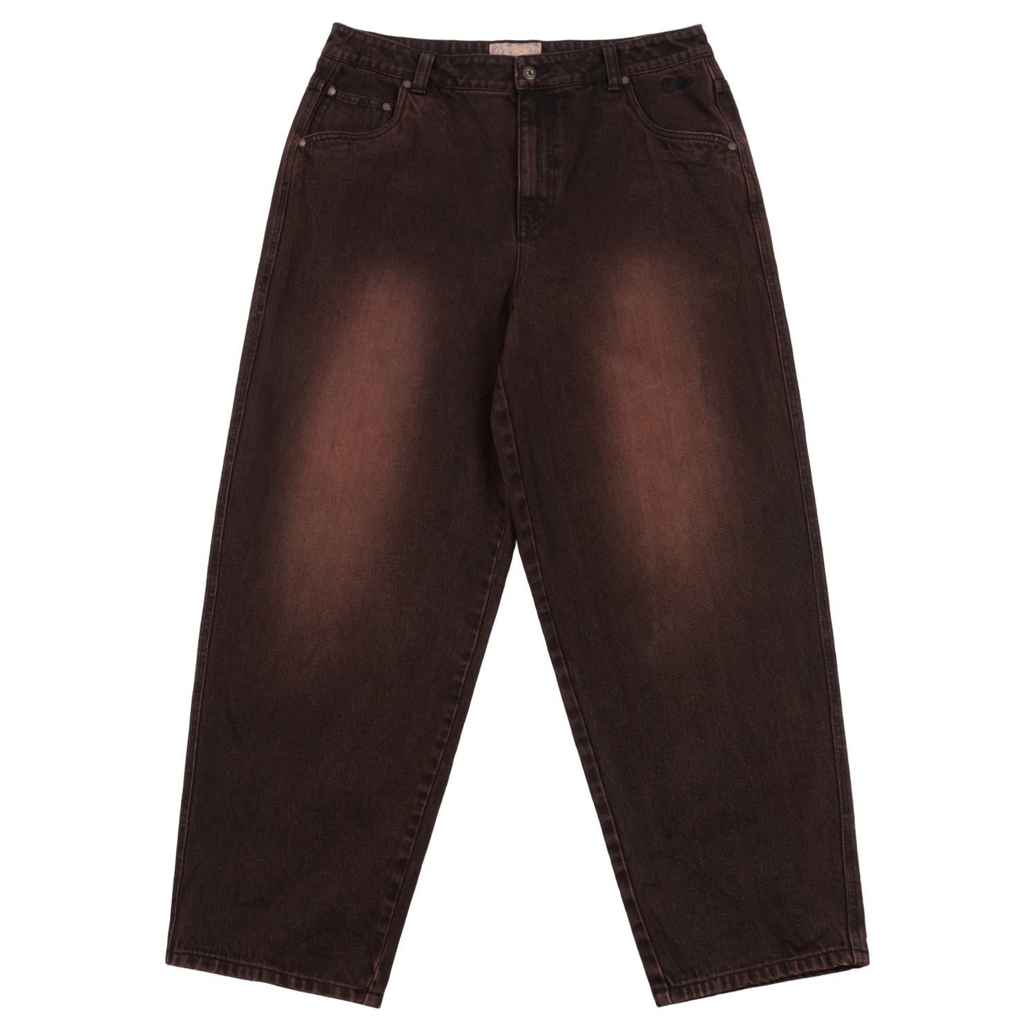 Classic Baggy Denim Jeans, Sandblasted Copper