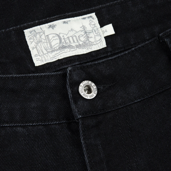Dime Classic Relaxed Denim Jeans, All Black