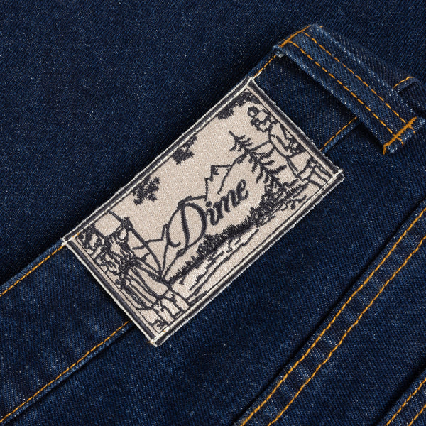 Dime Relaxed Denim Jeans, Indigo