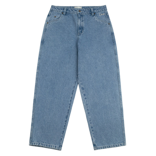 Classic Baggy Denim Pants, Blue Washed