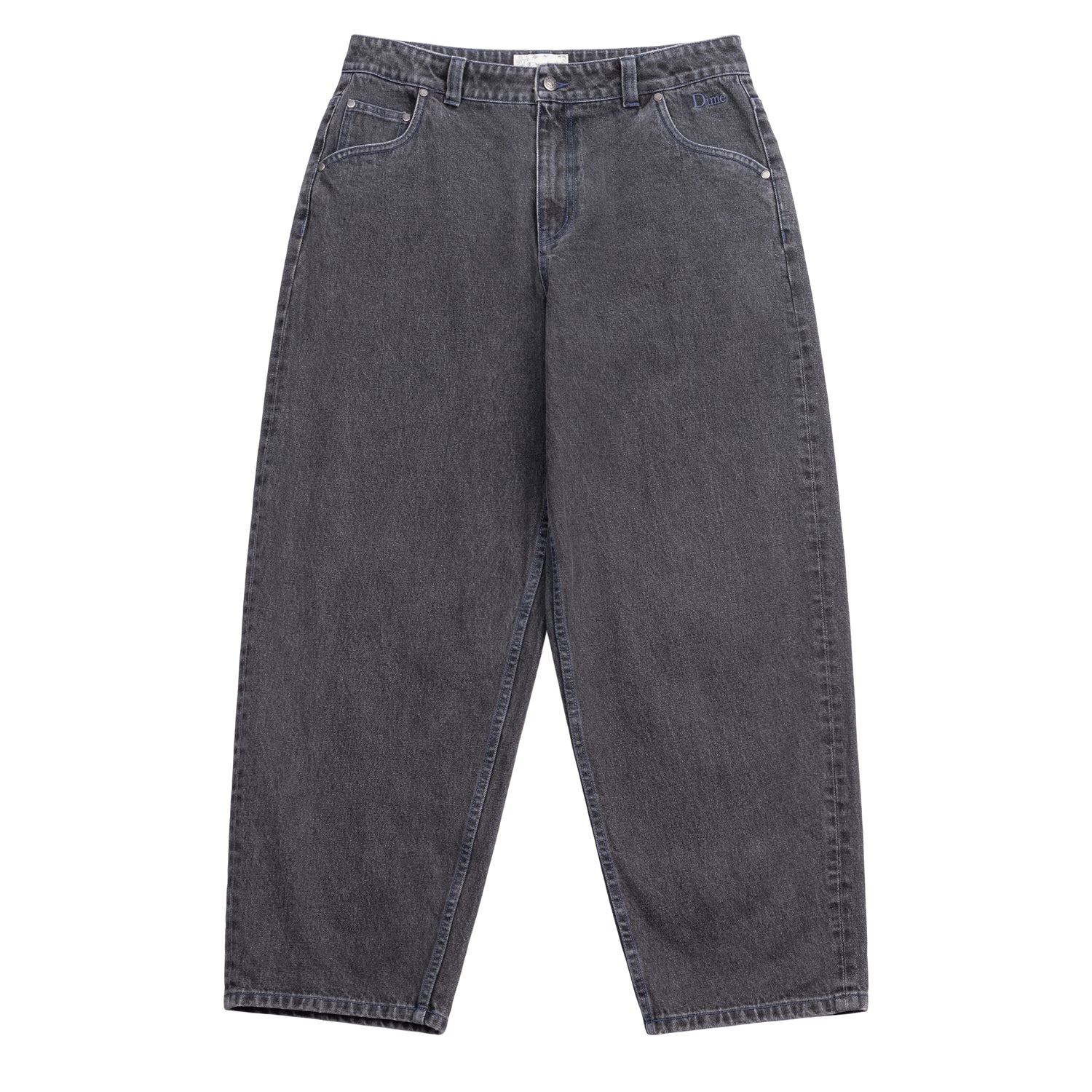 Classic Baggy Denim Pants, Faded Black