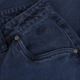 Relaxed Denim Jeans, Sandblasted True Blue