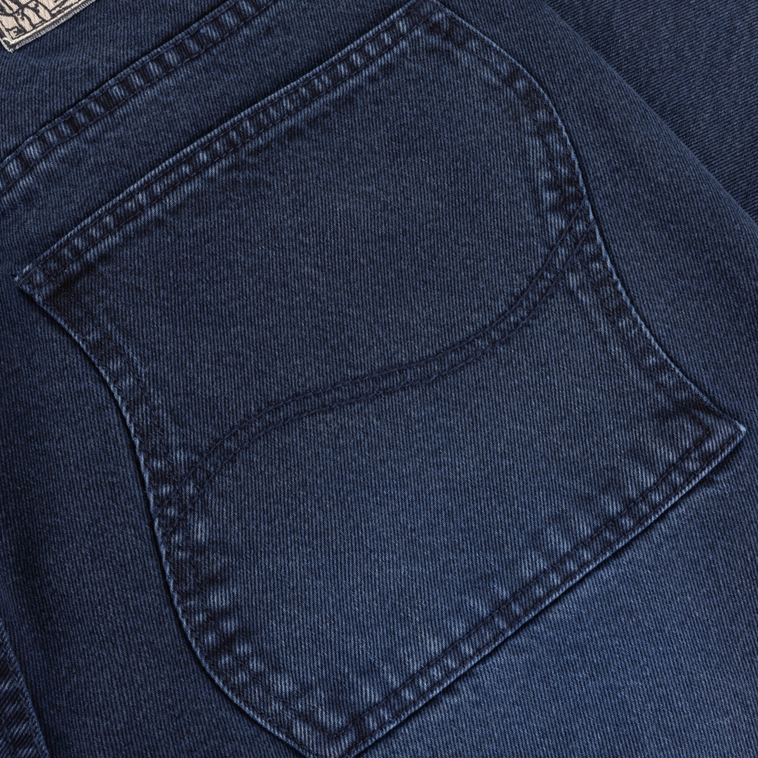 Relaxed Denim Jeans, Sandblasted True Blue