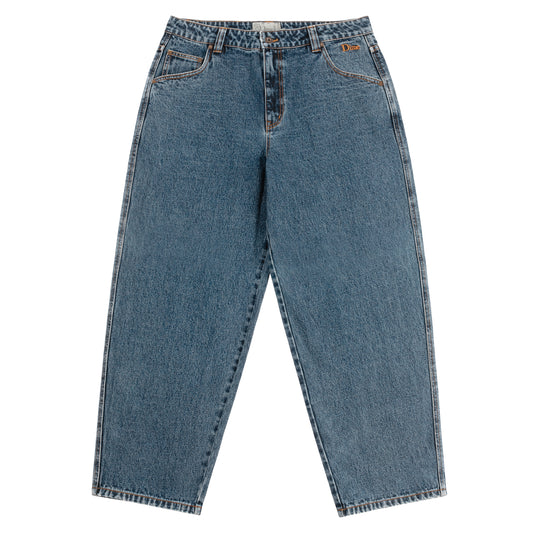 Classic Baggy Denim Jeans, Stone Washed