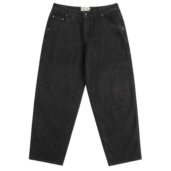 Dime Classic Baggy Denim Pants, Black Washed