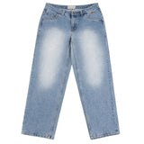 Classic Relaxed Denim Pants, Sandblasted Blue