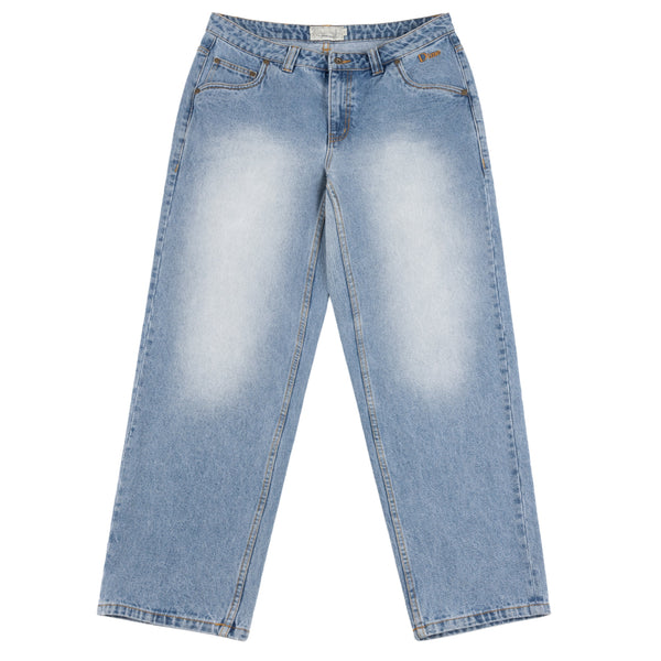 Dime Classic Relaxed Denim Pants, Sandblasted Blue