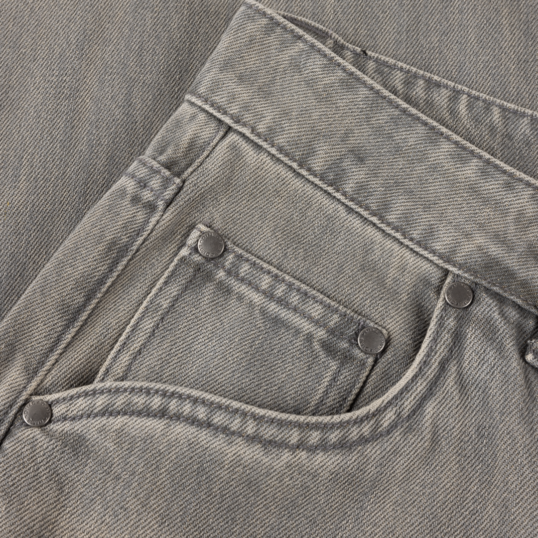 Baggy Denim Pants, Sanblasted Desert
