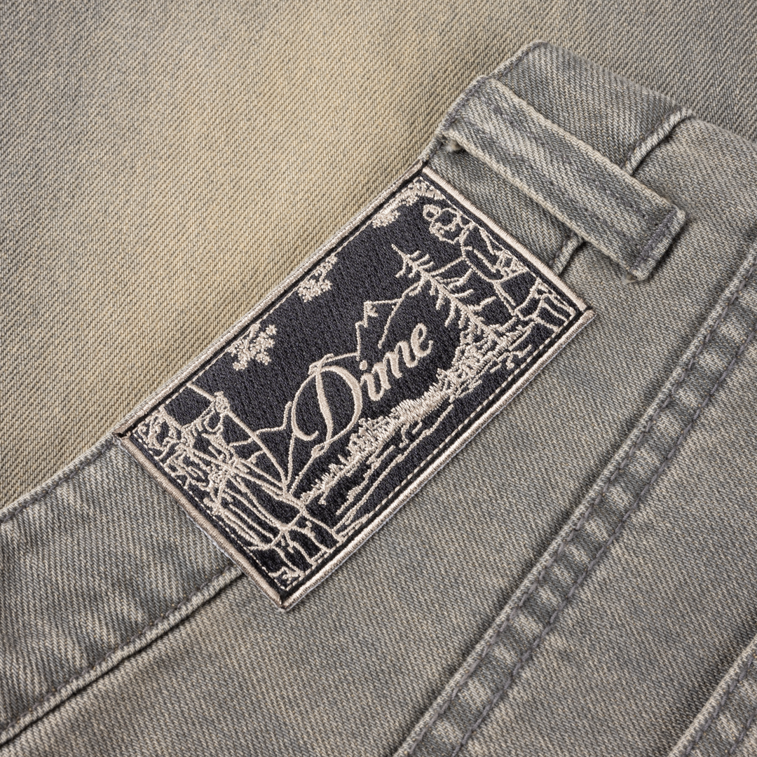 Baggy Denim Pants, Sanblasted Desert