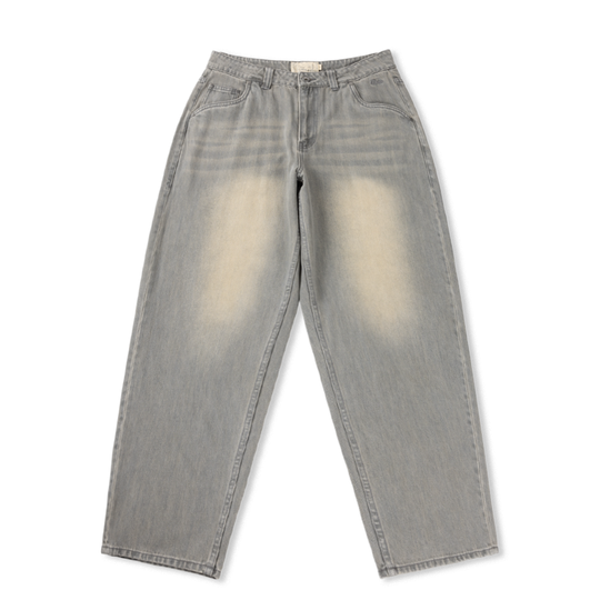 Baggy Denim Pants, Sanblasted Desert